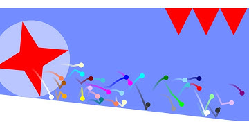 TRAP RUNNER : 24 Marbles Race Challenge (by Algodoo)