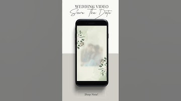 Save The Date Video Wedding Invitation, Pre-Wedding Video, Canva Template