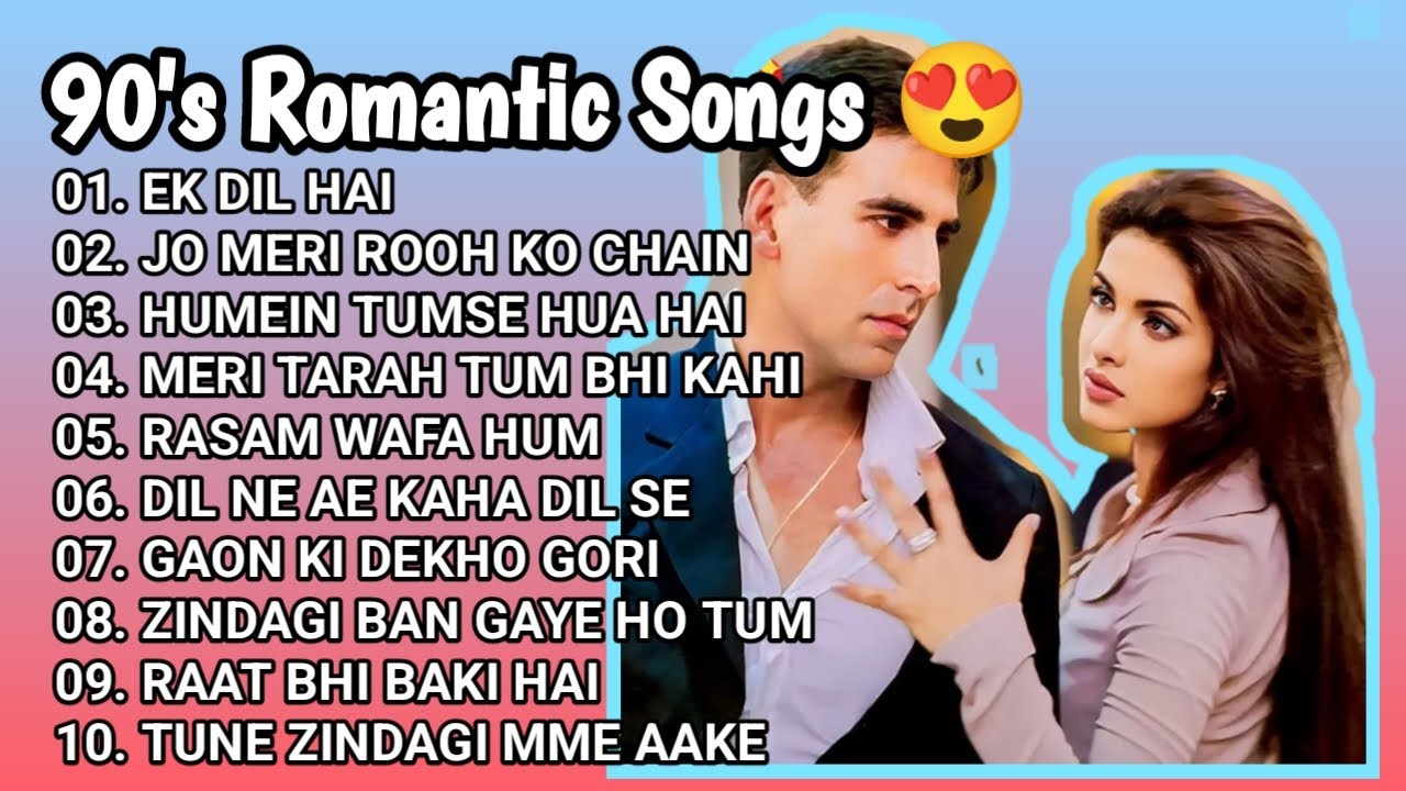 90s Bollywood Hindi Songs | Old Hindi Love Song | (Udit Narayan X Alka ...