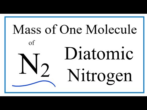 वीडियो: द्विपरमाणुक नाइट्रोजन n2 के एक मोल का भार कितना होता है?