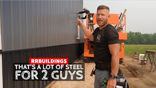 That is a lot of steel to install for TWO Guys!