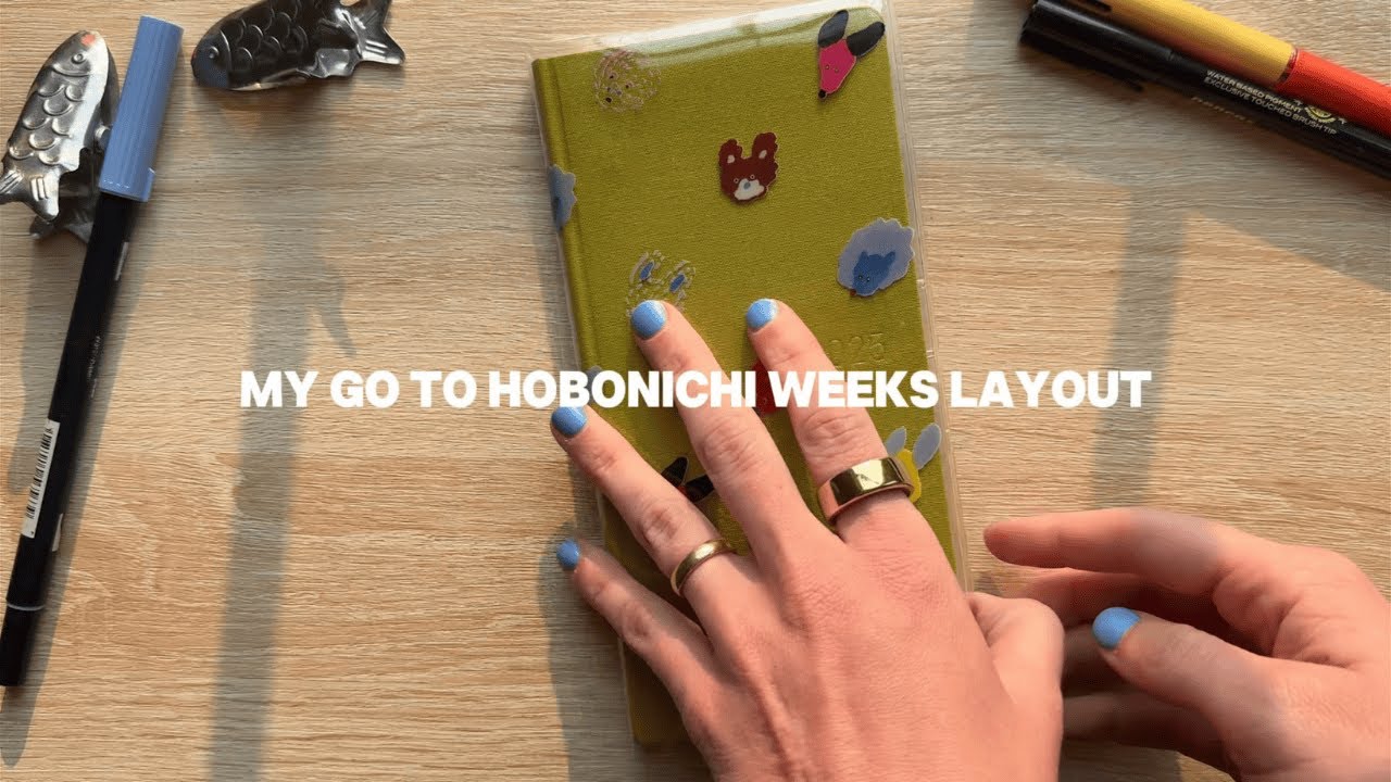 my updated hobonichi weeks set up ✧*:･ﾟ