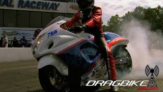 GSXR1300 Hayabusa runs a 7.06et @195mph on NOS in the 1/4 mile! NO WHEELIE BARS!