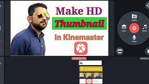 How to make thumbnails in kinemaster 2024 full Video