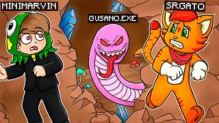 ¡EL GUSANO EXE NOS ATRAPA! 😭 | SRGATO Y MINIMARVIN ESCAPAN DEL GUSANO EXE EN WORMY ROBLOX