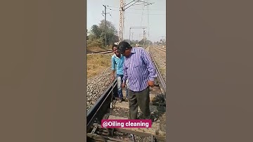 Point oiling cleaning!  Train video!!