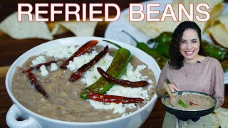 HOW to make Traditional Refried Beans | Authentic Mexican Food | Villa Cocina