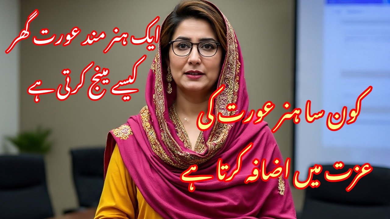 ایک ہنر مند عورت اپنا گھر کیسے چلاتی ہے