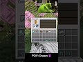 POV: Dream Boat Clutch #dream #shorts #viral #hardcorecraftmc #minecraft #funny