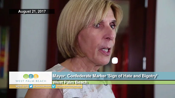 Mayor's News Conference:Confederate Markers are 'Symbol of Hate and Bigotry and We Don't Want Them'
