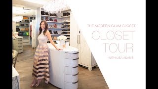 CLOSETPHILE TOUR: The Modern Glam Closet  LA Closet Design