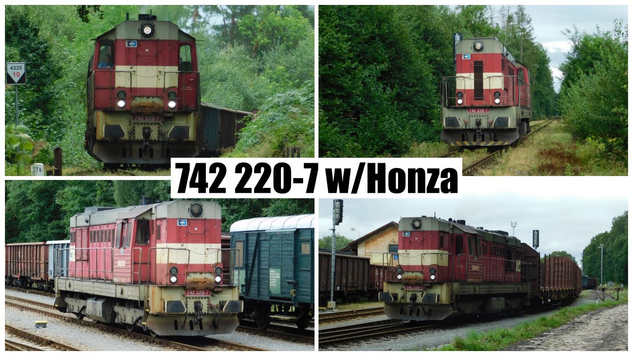 Lokomotiva 742 220-7 s Manipulčním vlakem ve Dvoře Králové!