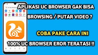 3 Cara mengatasi Uc browser Tidak bisa Memutar video dan loading error