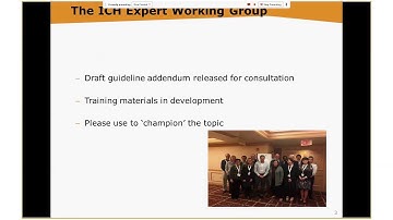 EFPSI/EFPIA Webinar: New draft ICH E9 addendum on Estimands and Sensitivity Analysis