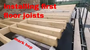 installing first floor joists