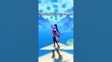 Who Poses the Best for the Camera?✨ | Genshin Impact #raidenshogun #neuvillette #zhongli #venti