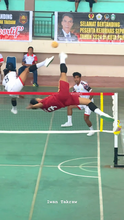 Loncatan Monster Timnas Indonesia 😱🔥#sepaktakraw  #rollspike