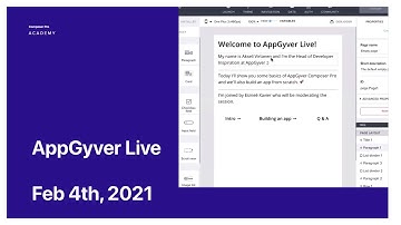 AppGyver Live — Building a Barcode Scanner App + Q&A (recorded on Feb 4th, 2021)