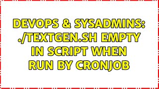 DevOps & SysAdmins: $0 empty in script when run by cronjob (2 Solutions!!)