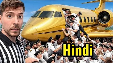 100 Pilots Fight For A Private Jet MrBeast New Hindi | mr beast in Hindi| New2025 @MrBeast#mrbeast