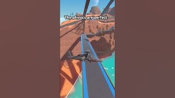 I swear the physics are perfect #trailmakers #gaming #helicopter #kaboom