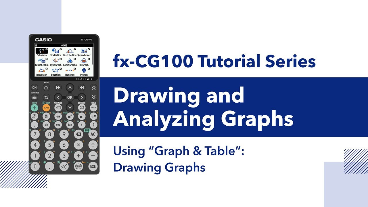 fx-CG100 I Graph & Table – Drawing Graphs - YouTube