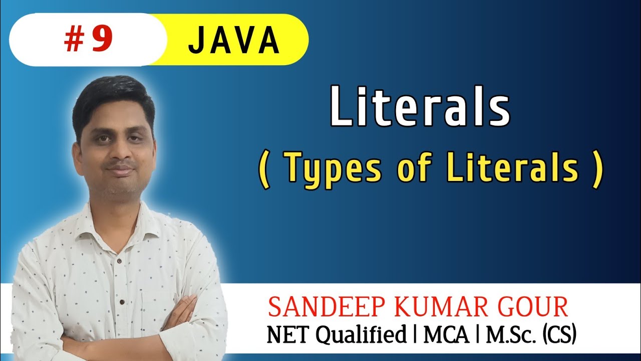 Literals in JAVA | Literals token | Java Language - YouTube