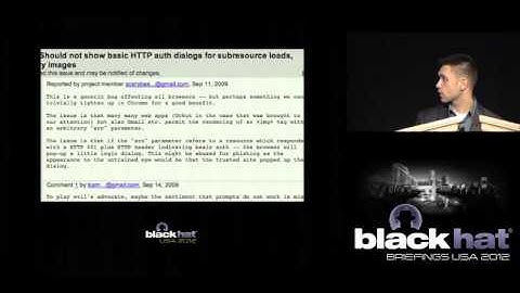 Black Hat USA 2012 - Blended Threats and JavaScript: A Pland for Permanent Network Compromise