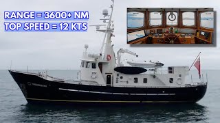 €850,000 LongRange STEEL Converted Lifeboat Liveaboard Explorer Yacht For Sale | M/Y Fredrikstad