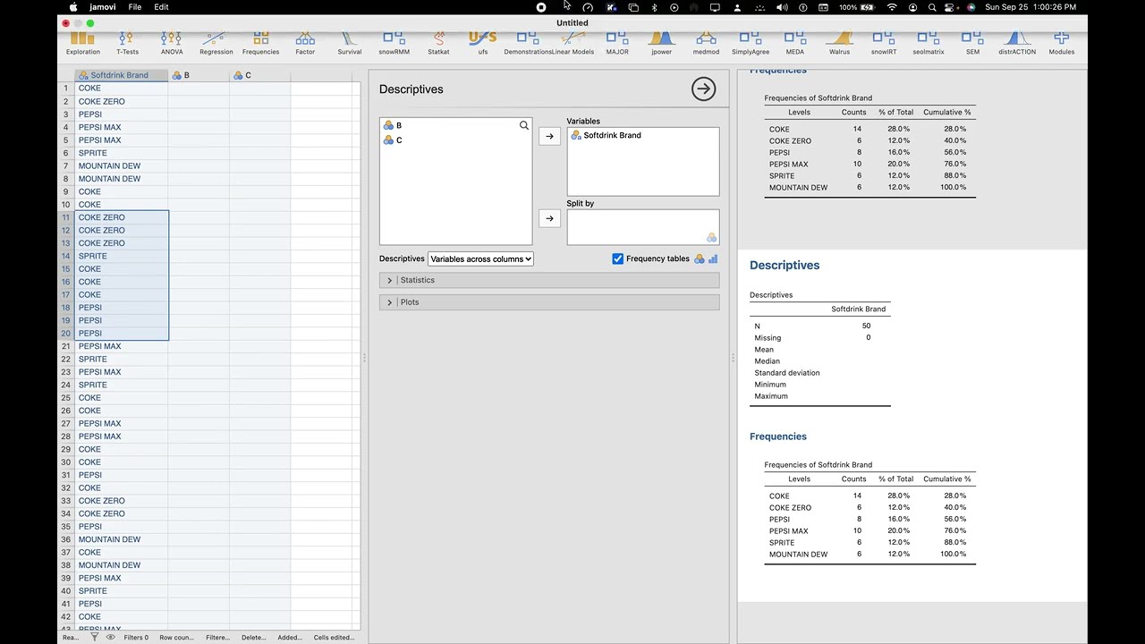Psychological Statistics 19.2 - Data Organization Example - Erratum