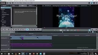 learning how to edit video on Magix movie Editor n1 nuer online learning how to edit video on Magix movie Editor n1 nuer online