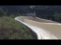 Waterslide launches david salmon down rocky hillside at lake travis kdfw fox4 news report