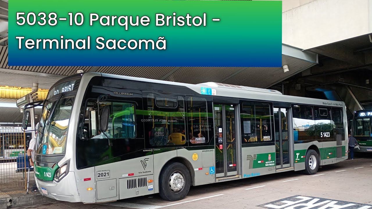 5038-10 Parque Bristol - Terminal Sacomã. Trajeto da Linha.