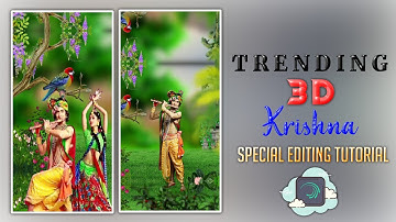 How to make 3D Radha Krishna viral video tutorial in hindi | Alight Motion 3D status tutorial | A15