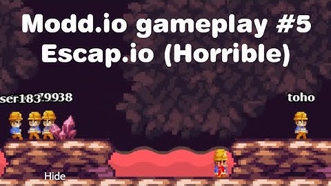 Modd.io Gameplay #5-Escap.io (A bit Horrible)