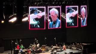 Eric Clapton , opening show tour 2024, Palestine flag guitar fender