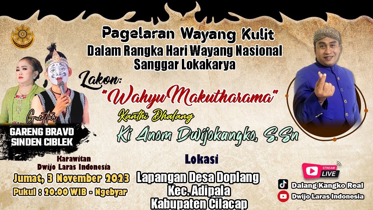 🔴LIVE WAYANG KULIT DALANG KI ANOM DWIJOKANGKO 