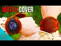 Leather smartwatch cover hidden in plain sight