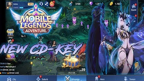 New CD-KEY-13 April-2021[Mobile Legends Adventure]