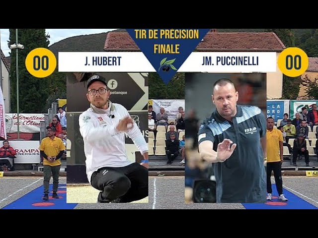 Miniature : Duel de Tir de précision J. HUBERT vs JM. PUCCINELLI finale Nyons pétanque 2019