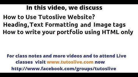 HTML Text Formatting and Image tags