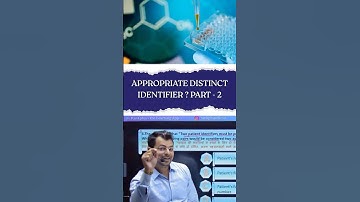 Appropriate distinct identifier  part  - 2 #chandanmlt #rankplus #labtechnician #shortvideo