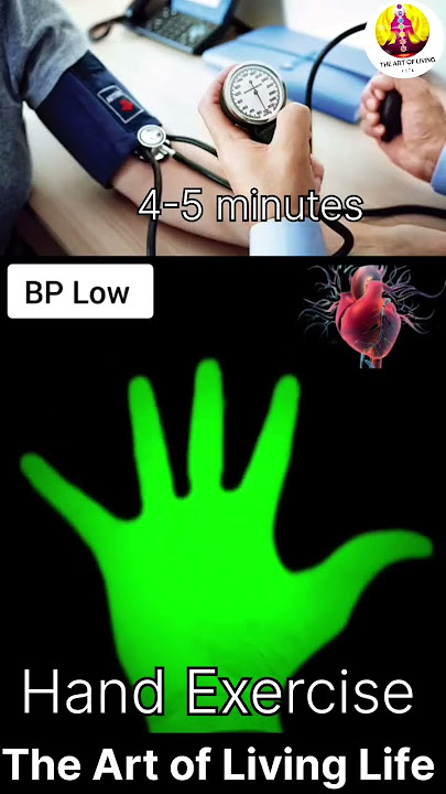 BP Low Do this hand exercise 4-5 minutes daily #lowbp #bp