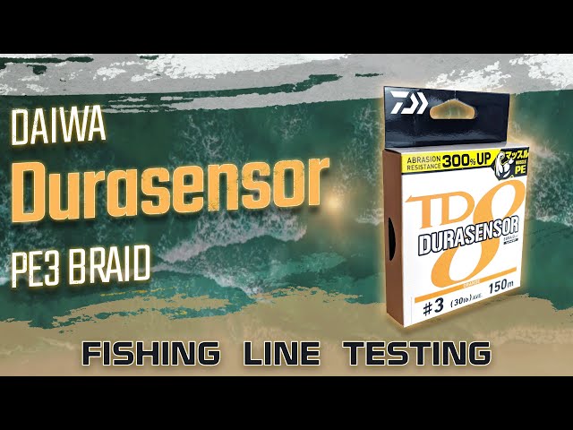 Fishing Line Testing - Daiwa TD Durasensor PE3 Braid - YouTube