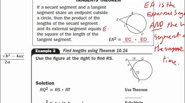 Find Segment Lengths in Circles