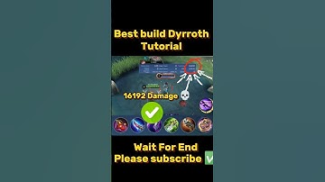Dyrroth Best Build Tutorial Mobile legends #ml2b #dyrroth #mlbb #shorts