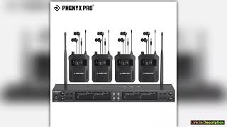 QuadChannel Mono Wireless IEM System Metal transmitter w4Plastic Bodypacks 4x25UHF Frequencies Rack