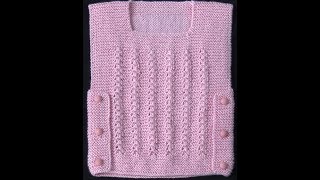 Yanlardan Düğmeli Bebek Yeleği 0-1 Yaş İçin 2018 - Rüksan Atak Sökmen 4K Uhd