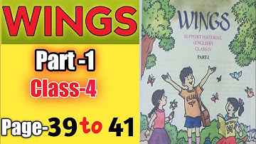 Wings class 4 Part-1 page 39- 41,activity-8,9 @StudyMapping