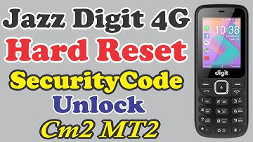 Jazz Digit 4G Hard Reset Security Code Unlock Done By CM2 2023